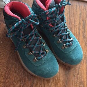 Columbia Teal and Pink Athletic Shoes